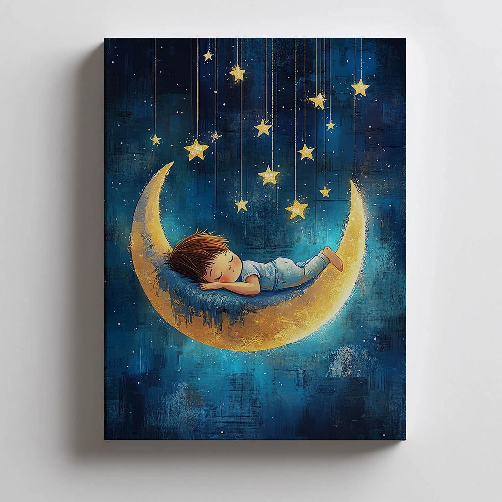 Poster Dream On The Moon Poster Dream On The Moon, 50X70 Cm, Frameless, Matte Paper 230 Gsm