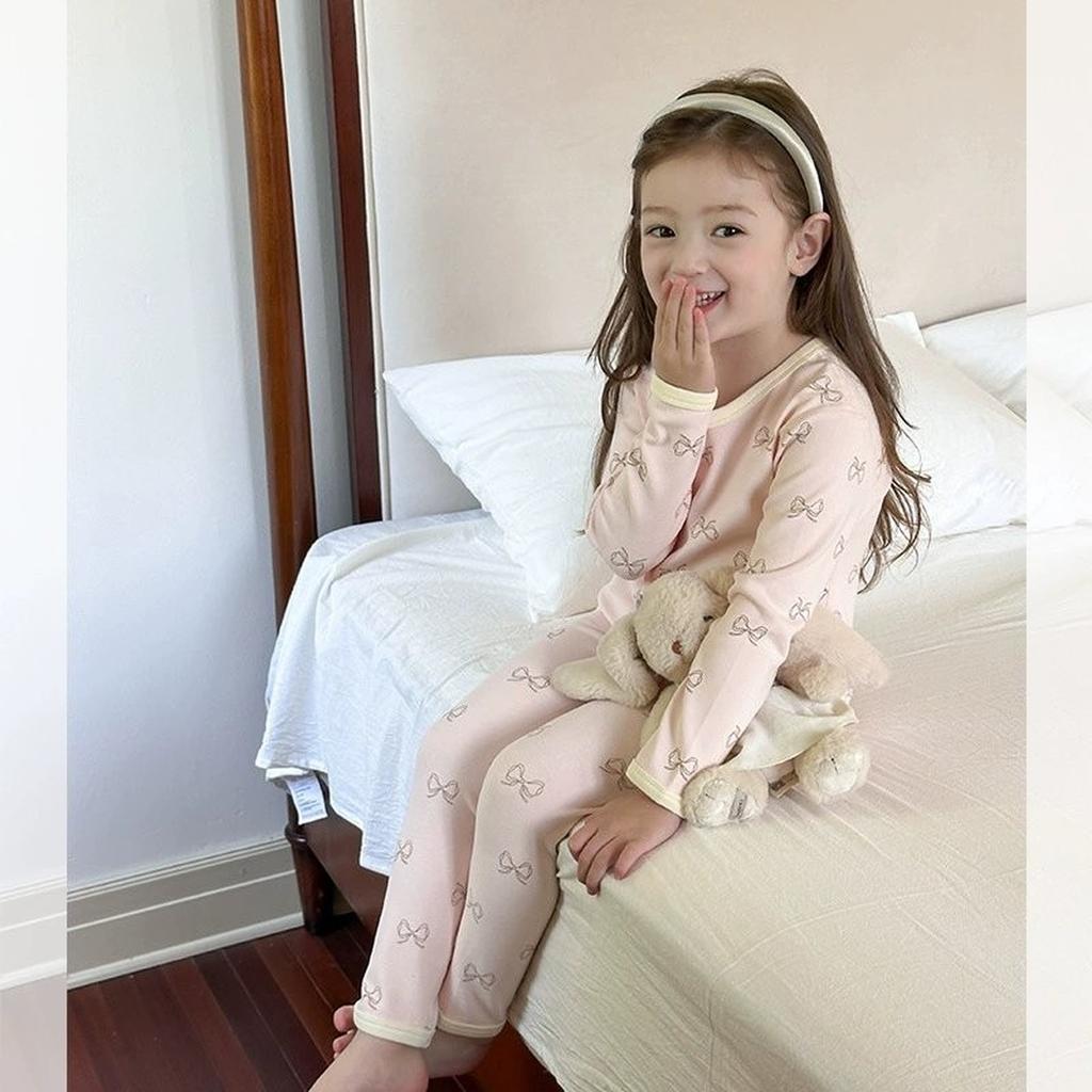 Unisex Kids Cotton Pajama Set - Cartoon Print Homewear