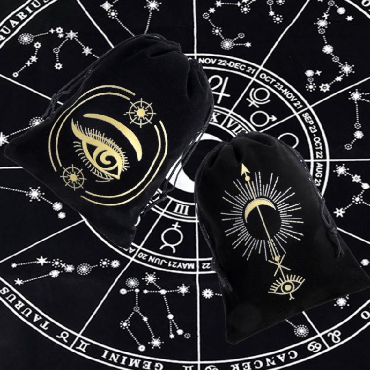 Storage Bag Board Game Cards Drawstring Package Witch Divination Crystal Packing Pouches Gift Bag Tarot Carrying Pouch