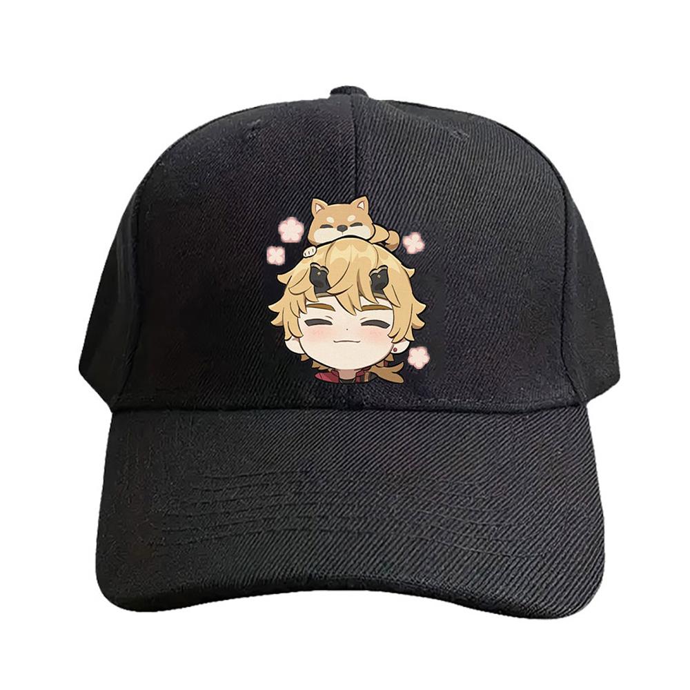 Chibi Thoma Genshin Impact Cap Summer Woman Man Adult Casual Fashion Casual Adjustable Fishing Hat Sun Hat