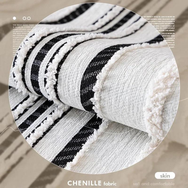 Nouă Perna Antiderapantă Universală pentru Toate Sezoanele Husă din Pânză cu Senzație de Calitate Superioară Perna de Sofă din Șenilă de Calitate Superioară