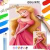 Disney Aurora princess oil painting art set handmade diy gift home decoration