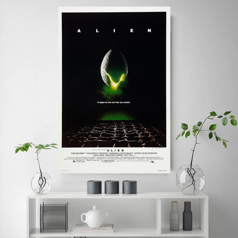 Classic Horror Sci-fi Film Alien Poster Canvas Painting HD Print Modern Wall Art Picture Living Room Bedroom Decoration Gift