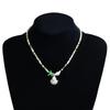 Beautiful Bohemian Starfish Pendant Necklace Colorful Bead Choker Adjustable Neck Chain Jewelry for Women and Girls