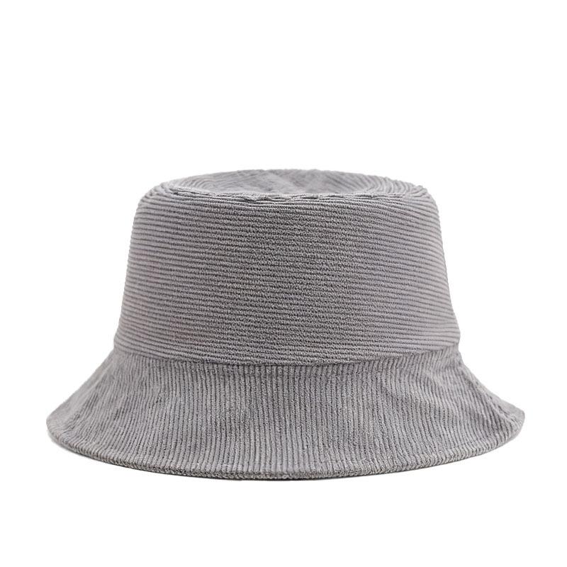 New Cross-Border Corduroy Bucket Hat Large Head Circumference Fashionable Versatile Casual Internet Celebrity Digital Sun