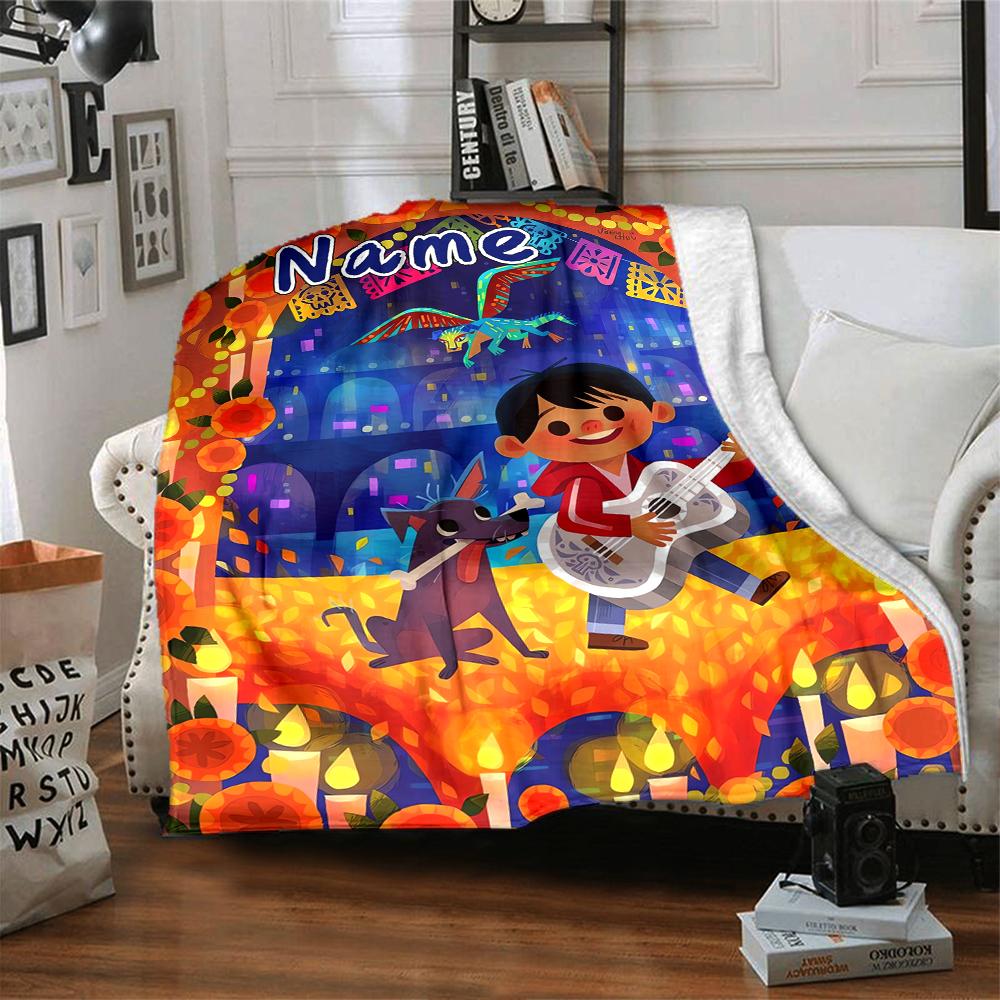 Custom Name "Captain America: Thunderous Hero" blanket for Couch & Bed, Plush Cozy Fuzzy Blanket Super Soft & Warm Blankets for Fall and Winter. 09082