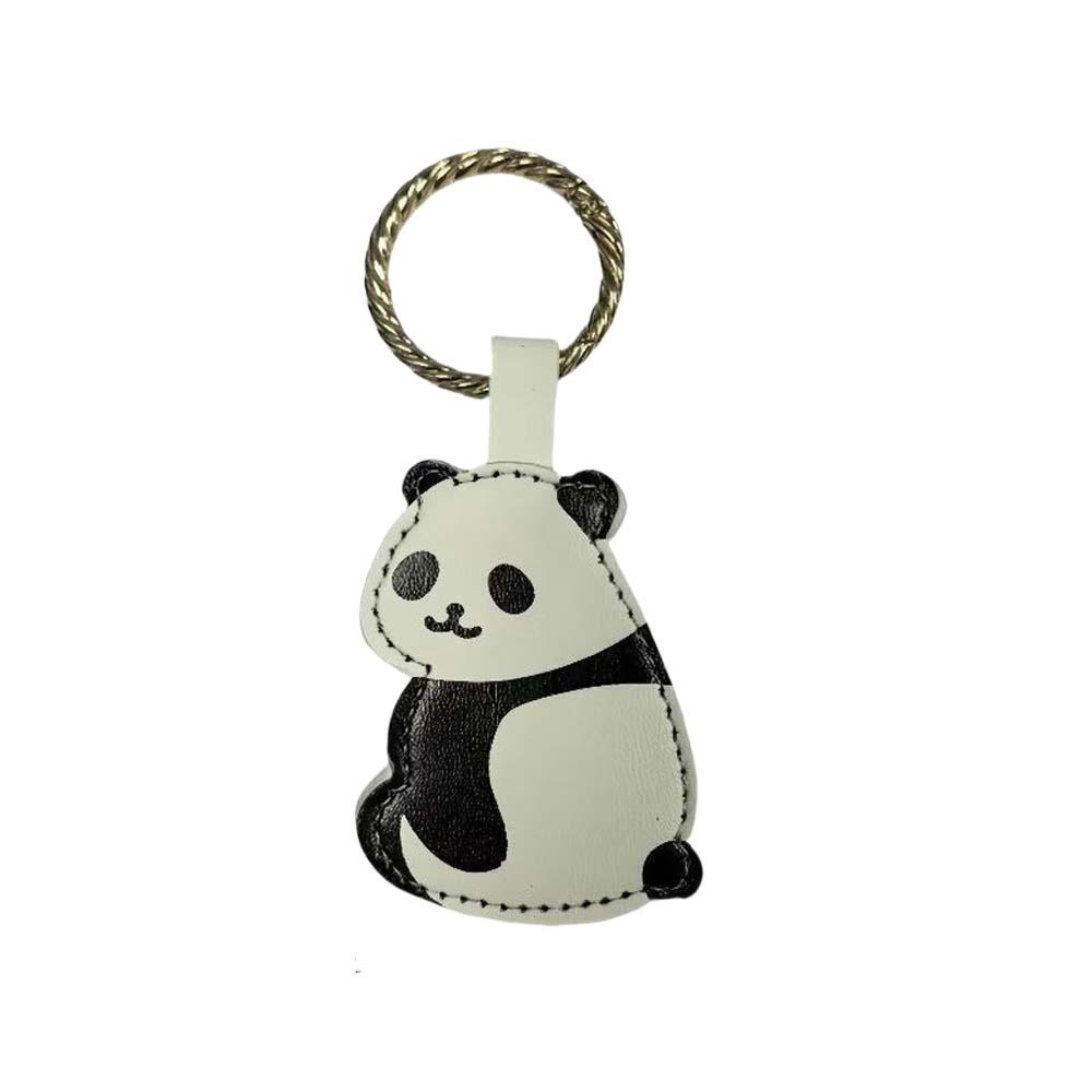 

Polyester Panda Cap Clip PU Leather Embroidery Penguin Keychain Magnetic Hat Clip Versatile Panda
