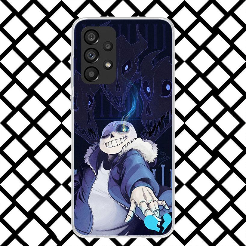 U-Undertale Sans Doggo Phone Case for Samsung Galaxy A52 A42 A32 A22 A12 A02S A51 A50 A71 A70 A41 A31 A21S A40 A30S A20S A10S A1
