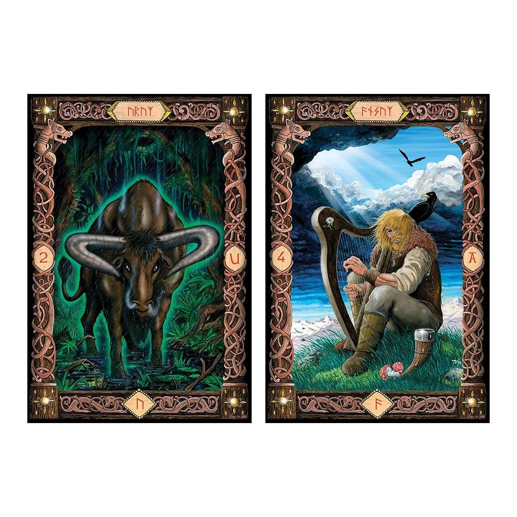 Kancharo Oracle Card Tarot Reading of the Runes Includes Japanese Oracle Card Basic Instructions Pouch 25-Card [Power Deck] & (Authentic)