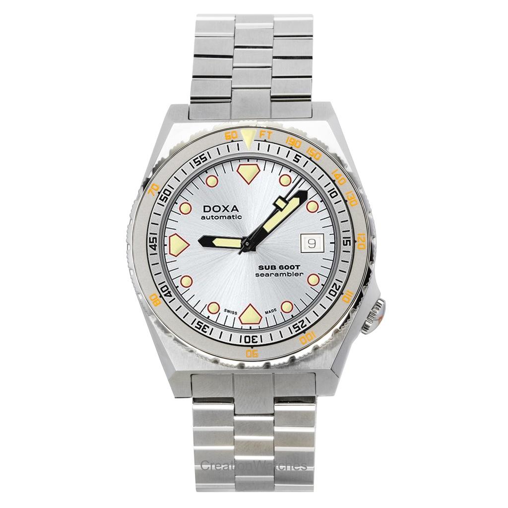 

Doxa SUB 600T Searambler Нержавеющая сталь Белый циферблат Автоматические Дайверские 862.10.021.10 600М Мужские часы белый