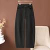 Womens High-Waisted Wide-Leg Straight Jeans 2026 Casual Loose Fit Cotton Denim Pants