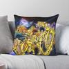 Saint Seiya Pillowcase Polyester Linen Velvet Printed Zip Decorative Throw Pillow Case Room Cushion Cover Wholesale X