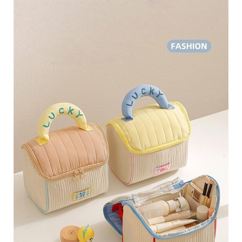 Cute Cottage Trendy News - Favorite Cloud - Feel Cosmetic Bag Travel Bag Soft Cute Portable Storage Bag Large - Capacity Household Storage Bag