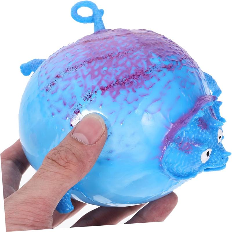 Cartoon Blowing Dinosaur Toy Farm Animals Squeeze Fidget Toys Novelty Blow Up Animal Balloon For Kids Birthday Party Gifts