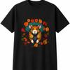 Botanical Hamster In Autumn Mens Womens T-Shirt Cute Kawaii Unisex Novelty Gift