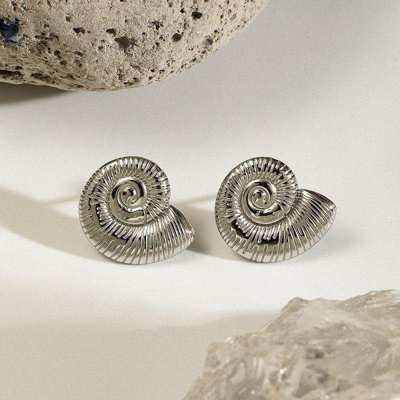 Fashion Gold Color Shell Pearl Pendant Earrings For Women Exaggerated Metal Geometric Temperament Earrings Jewelry Accessories