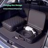 SEAMETAL Bolsa de Almacenamiento para Coche Estuche Organizador de Cuero Caja de Almacenamiento Recargable para Pistola Accesorios de Coche