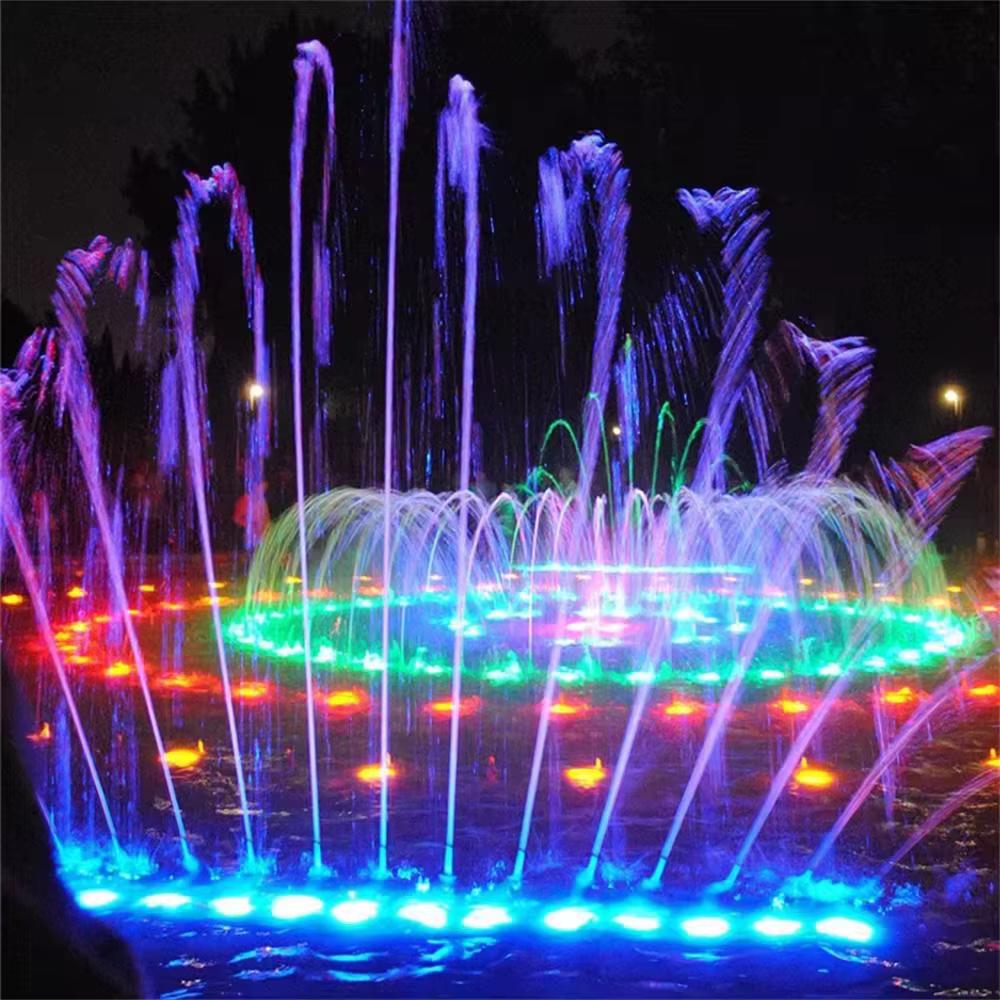 1Pcs Waterproof RGB LED Flood Light Underwater Fountain Pool Pond Aquarium Spotlight Bulbs Lamp Outdoor Garden AC DC 12V 24V 15W