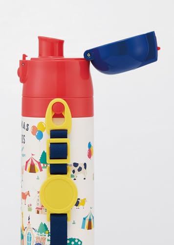 Skater Children's Water Bottle, 2-Way, 470ml (Direct Drinking) or 430ml (Cup Drinking), Thomas the Tank Engine Design, Stainless Steel, Insulated, Lig