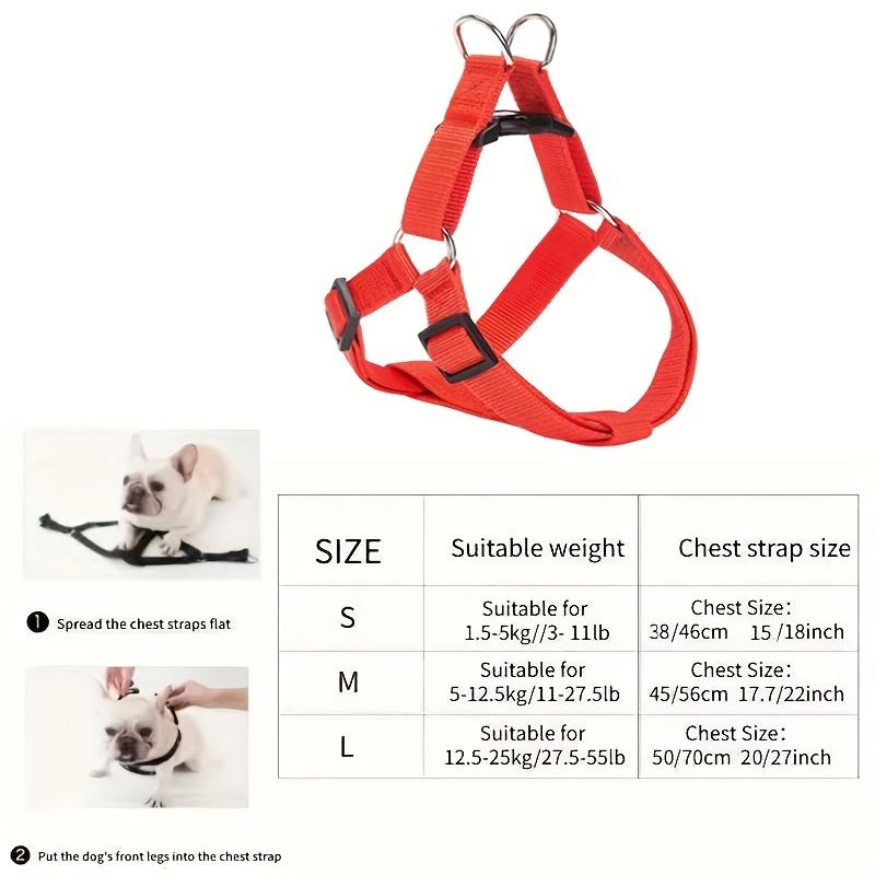 The Comfortable Dog Harness Made of Durable Nylon Is Suitable for Small Breeds, Without Battery