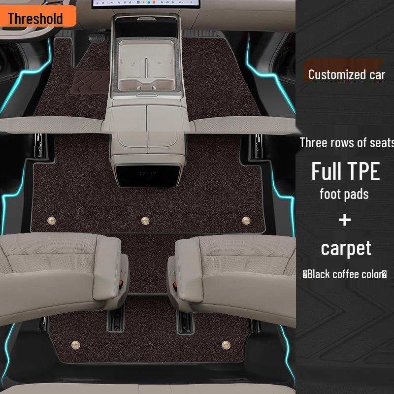 2025 Lydo L90 Special TPE Full Coverage Floor Mats for Six-Seven Seat Cars