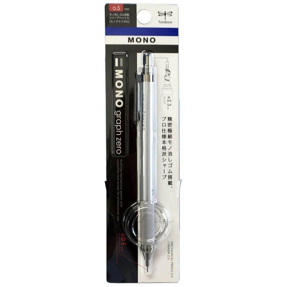 TOMBOW Lápis Mecânico MONO Monograph Zero 0.5 Prata DPA-162B