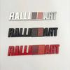 3D Metal Car Styling RalliArt Front Grille Emblem Rear Trunk Badge Sticker For Mitsubishi RalliArt Lancer Ralli Art 9 10 Asx UN1