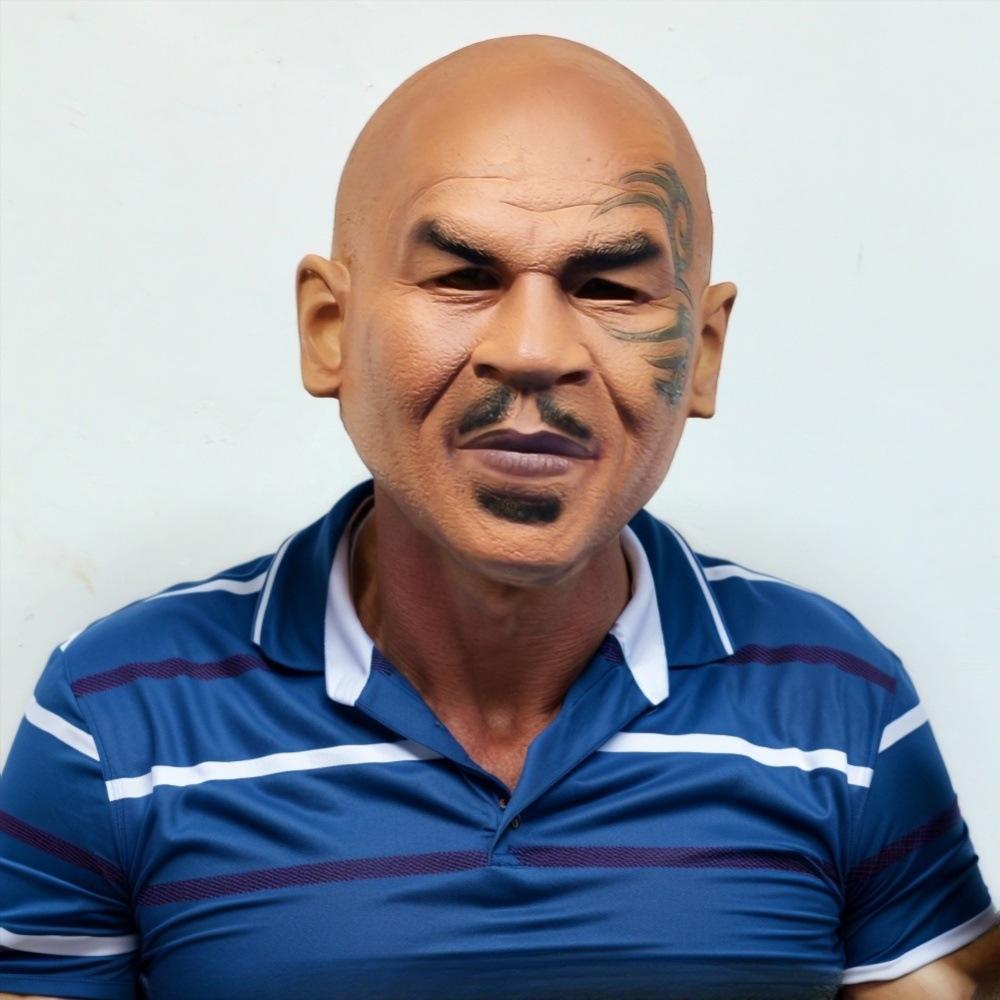 New Product cos Boxing Tyson Headgear Funny Latex Mask Masquerade Party Novelty Character Costume Props Tyson