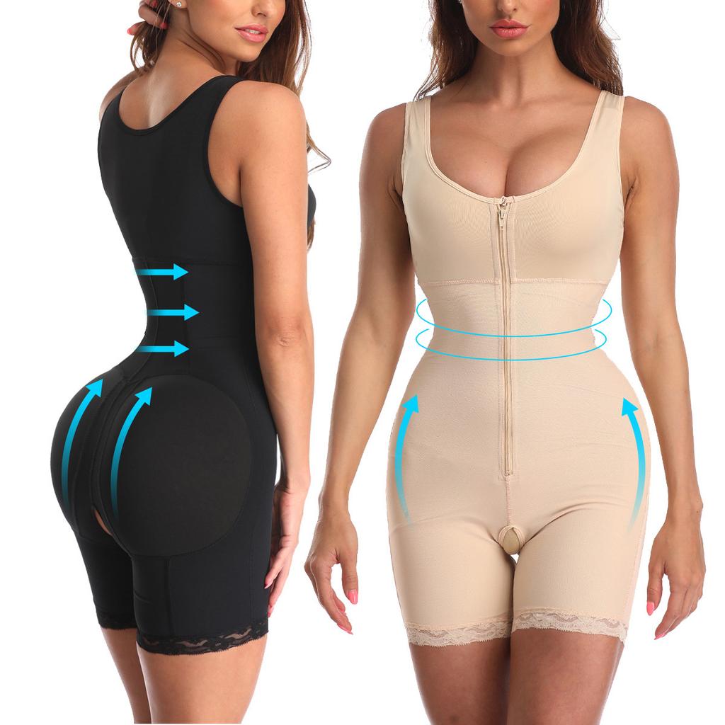 Plus Size Full Body Shaper, Tummy Control Butt Lifter Bodysuit for Curvy Women