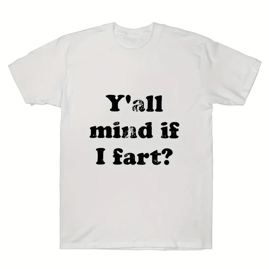 Einzigartiges I Love To Fart Grafik-Print Rundhals Kurzarm T-Shirt für Herren - Bequeme, atmungsaktive und modische Freizeitkleidung