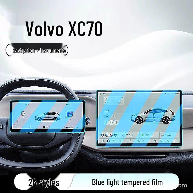 Volvo XC70 Navigation & Console Tempered Film Screen Protector