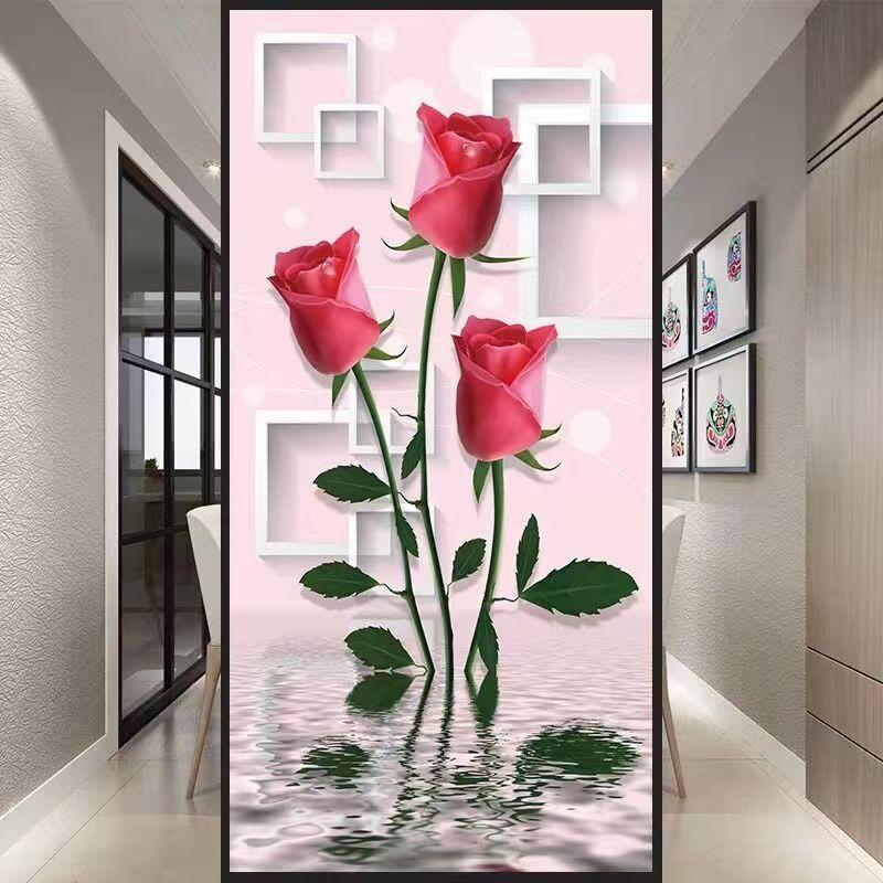Glue-free Frosted Window Glass Sticker Living Room Bedroom Bathroom Translucent Opaque Bathroom Door Anti-peeping Film