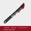 Halloween Curved Blood Tip Knife Prop: Plastic Prank and Decoration Tool for Ghost Festival, Sickle Shape.