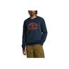 Timberland Letter Drop Shoulder Round Neck Long Sleeve Sweatshirt Men Sweatshirt Navy-Blue A6977-433