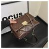 Elegant Casual Single Shoulder Small Square Bag 2024 New Simple Chain This Year Popular Solid Color Small Bag Female