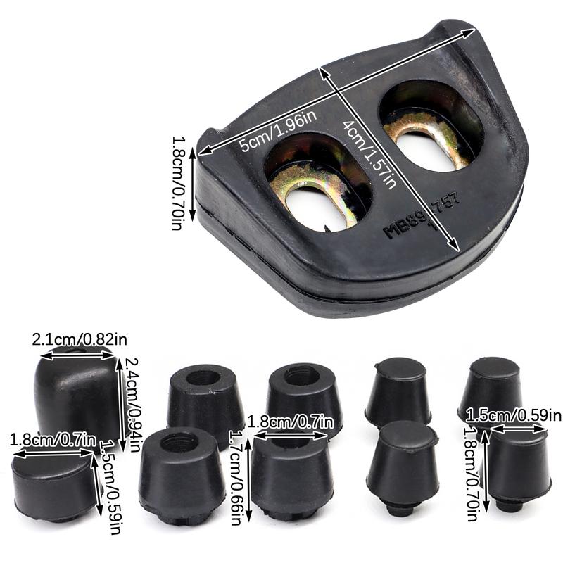 

11 Pcs Car Door Buffer for Pajero Bump Pad Stop Shock Rubber for Montero V31 V43 V32 V33 Second Generation Dampers MB019730