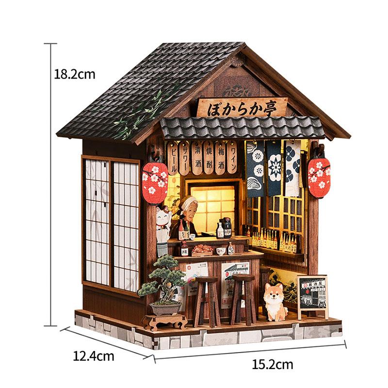 DIY Book Nook Kit - 3D Wooden Puzzle Dollhouse Building Model Toy Creative Christmas & Black Friday Gift Miniature Desktop Decor