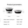 1.2L Electric Folded Cooking Pot Portable Multi-cooker Stainless Steel Portable-Split 500W Multifunctional Rice Heater with Bowl