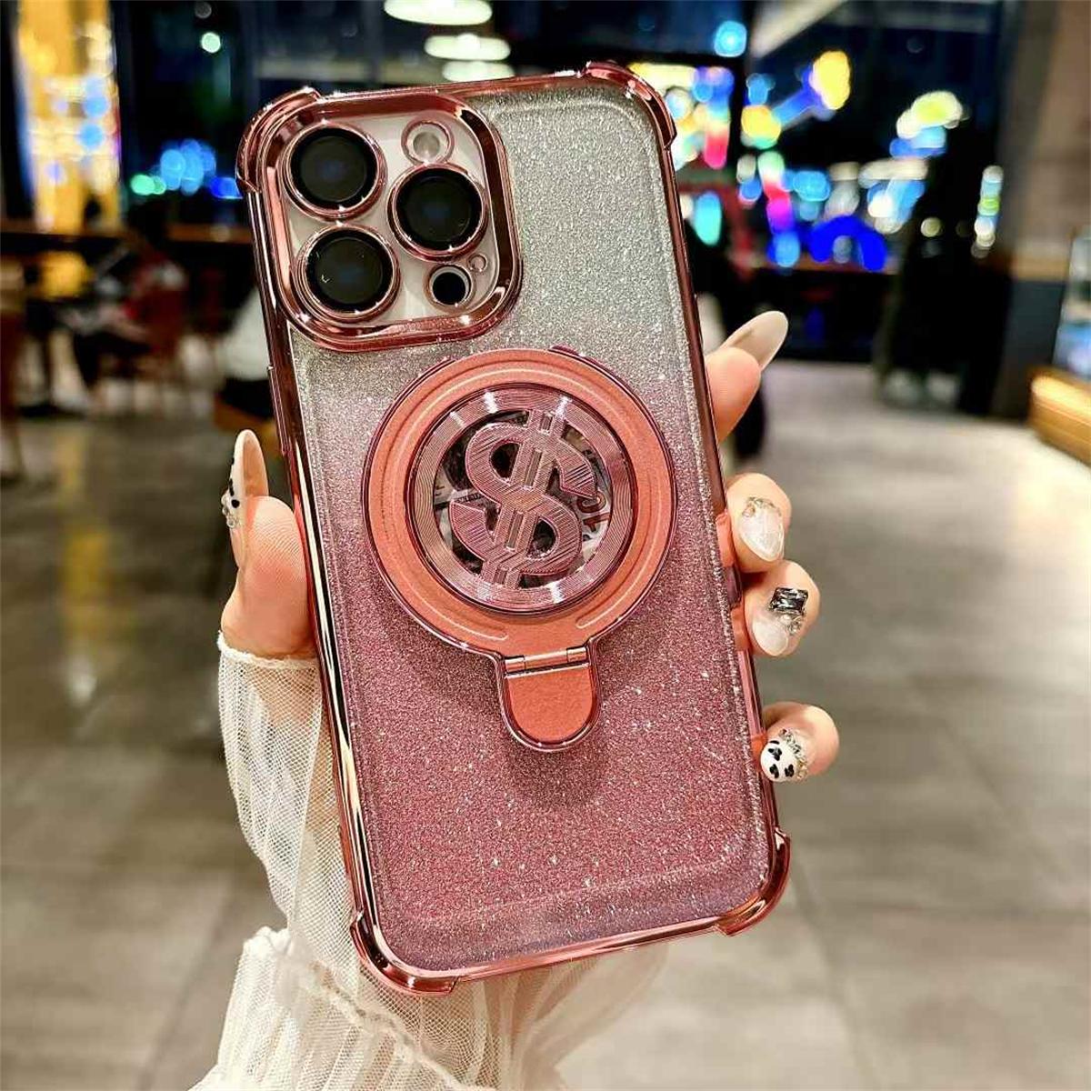 

Для iPhone 16 Pro Max Роскошный вращающийся кронштейн для вспышки чехол для iPhone X XS XR XS Max 11 12 13 14 15 16 Pro защитный чехол для объектива iPhone 13