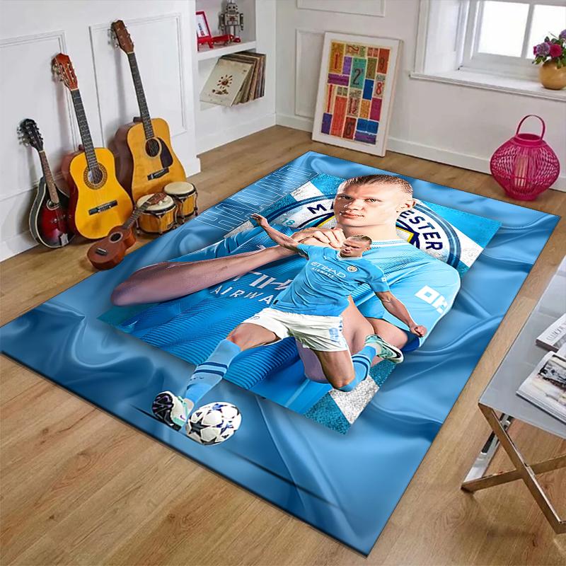 1pc Haaland8 Design Printed Area Rug Carpet for Bedroom Living Room Home Decor Rugs Mat Non Slip Mat Rug for Bedside