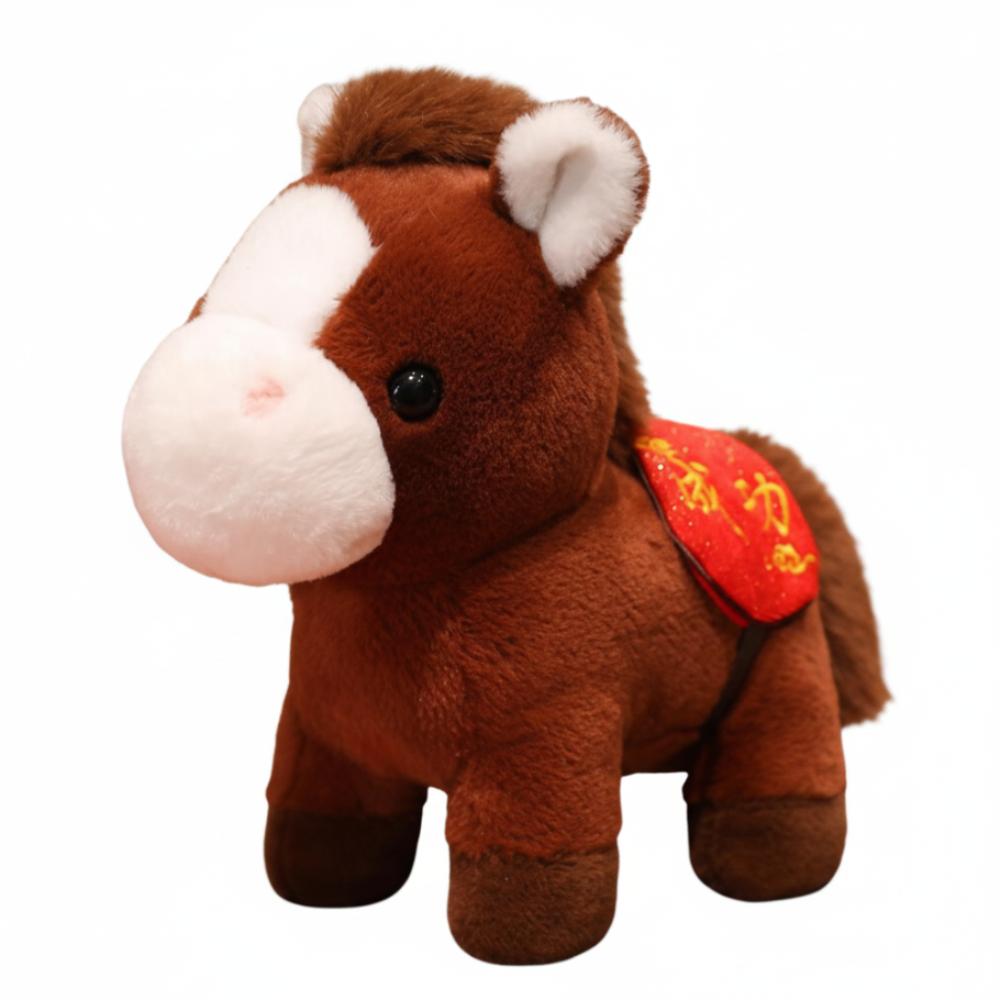 Mascot Dolls Stuffed Horse Toy Good Luck Horse Doll Pendant 2026 Horse Plush Doll Festive Decor