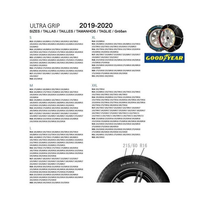 Snøkjettinger - Goodyear - ULTRA GRIP (XL) - Automatisk - Svart - TUV