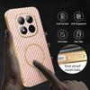 For Xiaomi Redmi Note 15 Pro+ 5G Phone Case Carbon Fiber Textured Electroplated TPU Back Cover