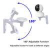 2Sets 180° Adjustable Ceiling Camera Mount Stand Module Indoor Outdoor Mini Mount Bracket Camera Plastic Mount Cctv Support