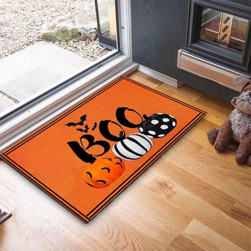 

VIKAMA-felpudo decorativo americano de Halloween,alfombrilla antideslizante para pies,hogar,baño,inodoro,alfombra para entrada 40x60cm