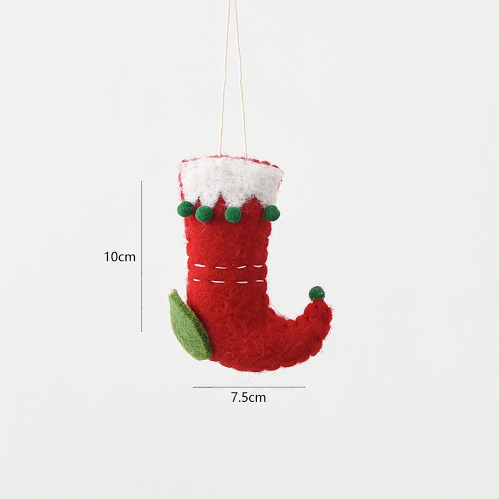Felt Christmas Hanging Pendant Multicolor Christmas Tree Decoration Drop Ornament  Home Decoration