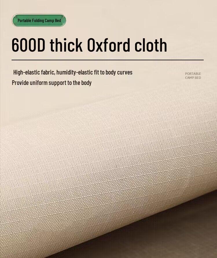 Portable Aluminum Folding Camping Cot for Outdoor, Beach, or Military Use