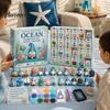 Bomboniere per Feste di Natale Calendario dell'Avvento Gnomo da 24 Giorni, Ornamenti Diamond Painting Finti Kit Regalo Fai da Te per la Famiglia, Ghirlanda da Appendere all'Albero Fatta a Mano Decorazioni per la Casa