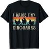 I Raise Tiny Dinosaurs TShirt Retro 70S Chicken Silhouette T-Shirt