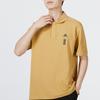 Adidas Solid Color Logo Polo Shirt Men Tops Yellow HE5165